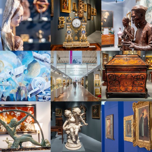 Rassegna Antiquaria porta in mostra la bellezza di un passato senza tempo. ❤

Dal 25 novembre al 3 dicembre, l'appuntamento per chi ama l'antiquariato, l'arte e il fascino di opere davvero uniche è al Centro Fiera di Montichiari. 🔝

📌 MOSTRA COLLATERALE
"ALI D'ITALIA - Eroi dell'aria e aeropittura futurista"

🟣 RASSEGNA ANTIQUARIA
🗓 Dal 25 novembre al 3 dicembre 2023 
⏱ Sabato e domenica: dalle 10.00 - 19.00 / da Lunedì a venerdì: 15.00 - 19.00
📍 Centro Fiera Montichiari (BS)

#arte #antiquariato #mostre #mobili #mobiliantichi #dipinti #storia #pezziunici #collezionismo #restauro #antichità #bellezza #fiere #montichiari