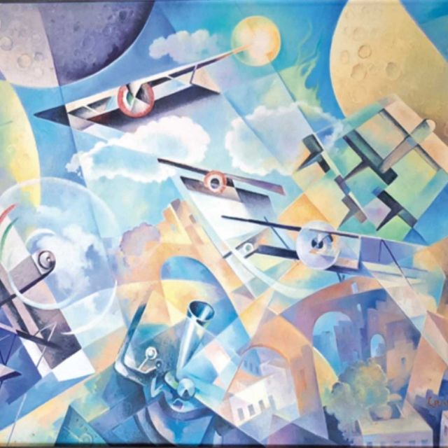 L'emozione senza tempo dell'Aeropittura Futurista! 😍
Rassegna Antiquaria 2023 sarà arricchita dalla mostra collaterale dal titolo “ALI D’ITALIA: Eroi dell’aria e aeropittura futurista”, a cura di Umberto Brusasca. 🔝

Allestita come da tradizione negli spazi del foyer d’ingresso, la mostra si focalizzerà sull’estetica teorizzata dal manifesto dell'Aeropittura Futurista, firmato nel 1929, con una selezione di opere dei principali esponenti dell’avanguardia italiana tra i quali Tullio Crali, Tato, Fillia e Umberto Di Lazzaro. 

Il filo conduttore della velocità e del dinamismo, così connaturati nell’esperienza del volo, è un tema che ben si inserisce nel contesto di Montichiari, sede del primo Circuito aereo internazionale d’Italia. Nella brughiera monteclarense, infatti, il 9 settembre 1909 si tenne il primo circuito aereo internazionale con la partecipazione di 14 piloti di Italia, Francia e Usa, alla presenza del re. 

🟣 RASSEGNA ANTIQUARIA
🗓 Dal 25 novembre al 3 dicembre 2023
📍Centro Fiera Montichiari (BS)

#arte #antiquariato #mostre #mobili #mobiliantichi #dipinti #storia #pezziunici #collezionismo #restauro #antichità #bellezza #fiere #montichiari