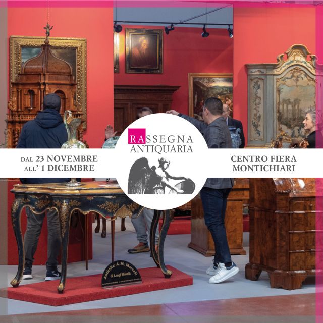 Anche le giornate di novembre possono regalarci ore di luce e calore! La visita a "Rassegna Antiquaria", ad esempio, è un'ottima soluzione per regalarvi un pomeriggio all'insegna della bellezza!

Durante la settimana, la mostra vi accoglierà al Centro Fiera di Montichiari dalle 15.00 alle 19.00.

🟣 RASSEGNA ANTIQUARIA
🗓 Dal 23 novembre al 1 dicembre
📍 Centro Fiera Montichiari (BS)

#arte #antiquariato #mostre #mobili #mobiliantichi #dipinti #storia #pezziunici #collezionismo #restauro #antichità #bellezza #fiere #montichiari